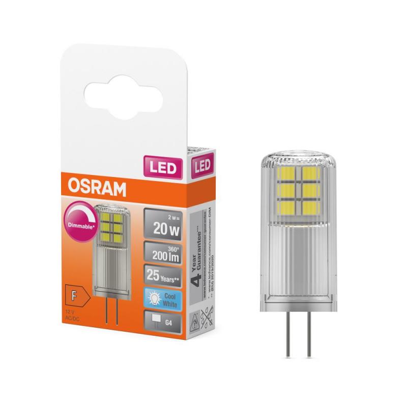 OSRAM LED G4 PIN dimmbar 2W wie 20W neutralweißes Licht 4000K